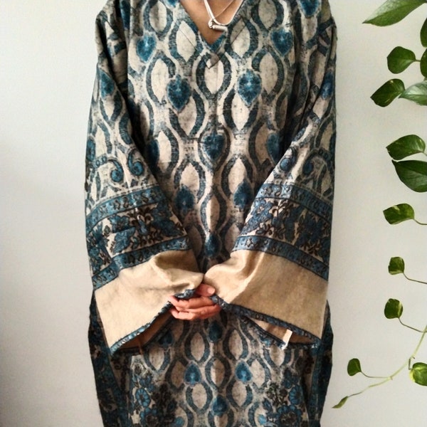 Yak Wool kaftan,winter dress,wool dress, loungewear,boho dress,spa wear,boho winter dress,Wool Caftan,