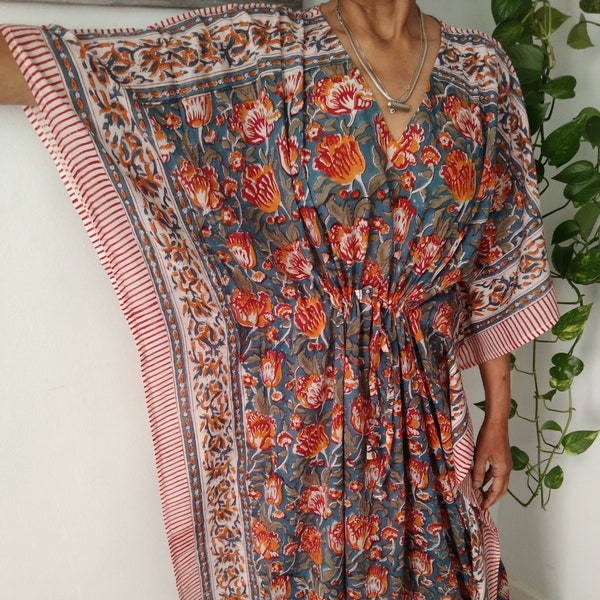 Kaftan,caftan,resort wear,loungewear,sleepwear,gifts for her,boho dress,cotton dress,plus size dress