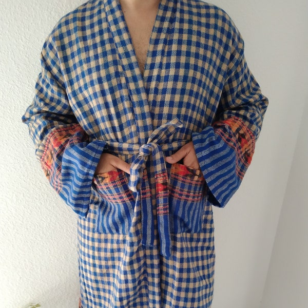 Winter robes,wool blend robes,gifts for her,gifts for him,loungewear,resort wear,boho robe ,men's robes,unisex robes
