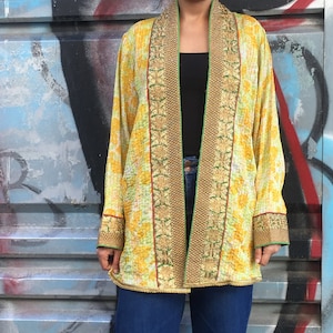 Autumn Bollywood Short kimono,Mother&#39;s Day gift,Shirt kimono,Short jacket,Silk jacket,Boho jacket,Gifts for her