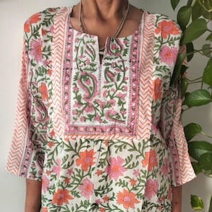 Cotton tunic,resort wear,blockprint tunic,swim cover up,summer dress,boho tunic,gifts for her,cotton dress,boho dress,tunica