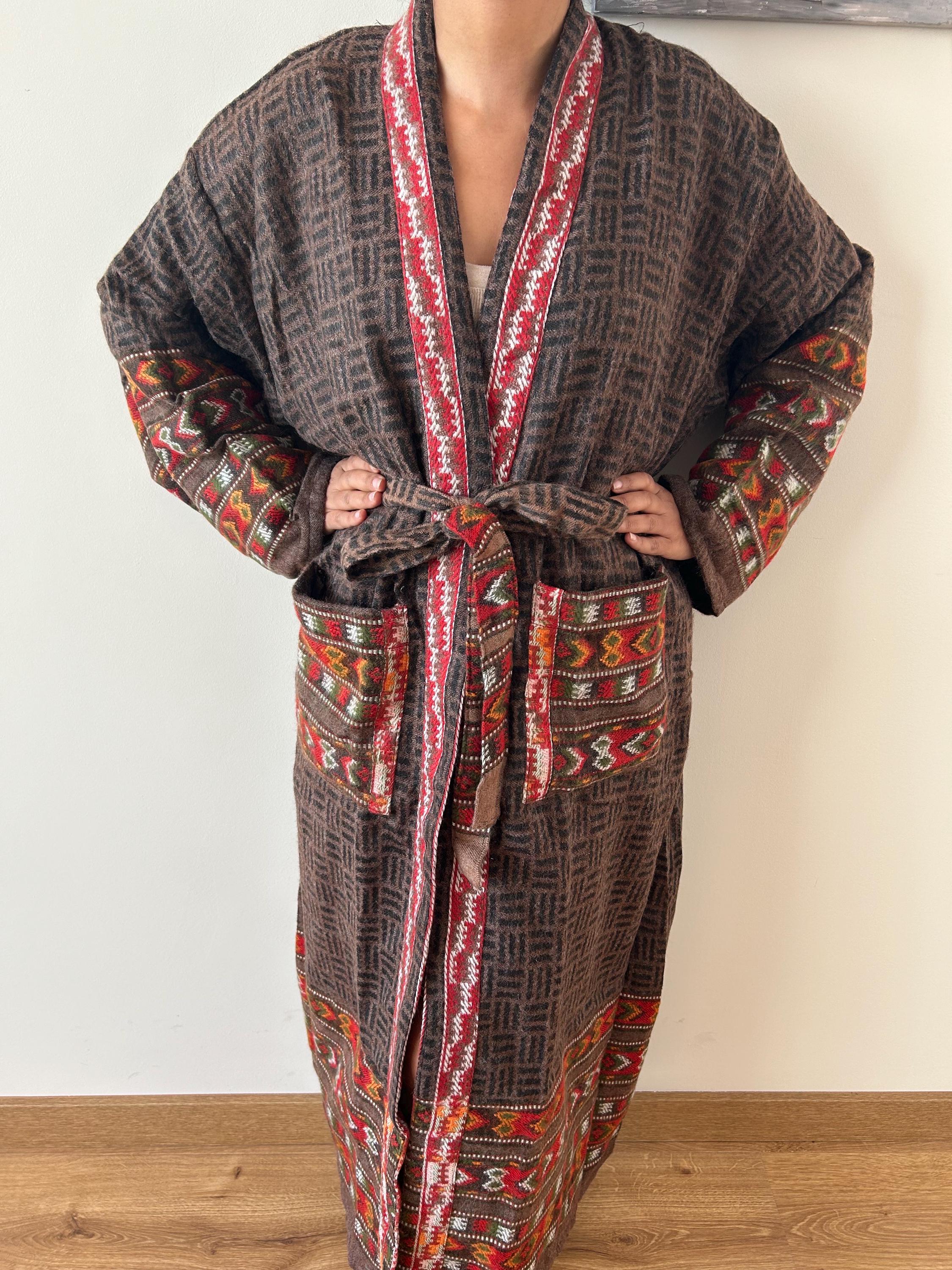 Yarn Robe Yak Wool Robe,winter Robe,gifts for Her, Christmas Gift,boho Robe ...