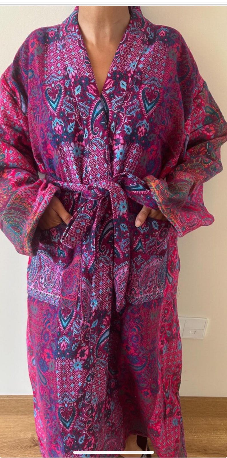 Pretty Wool Robe Yak Wool Robe,winter Robe,gifts for Her, Christmas Gift,boho Robe ...