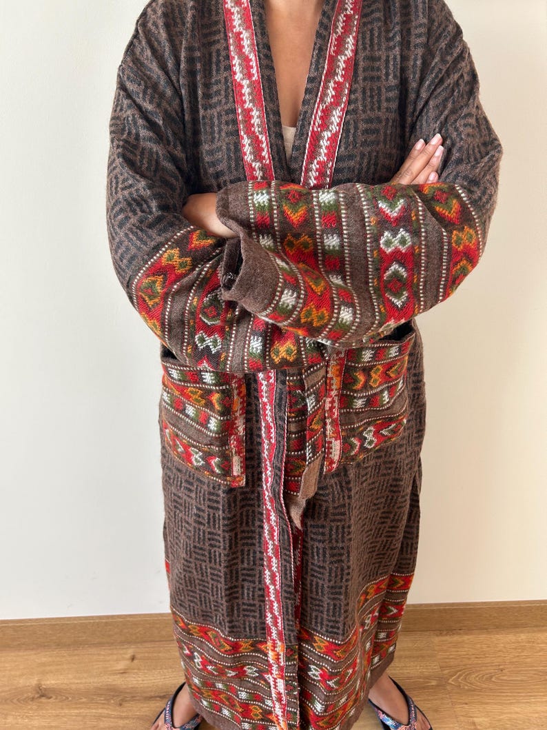 Kingly Wool Robe Yak Wool Robe,winter Robe,gifts for Her, Christmas Gift,boho Robe ...