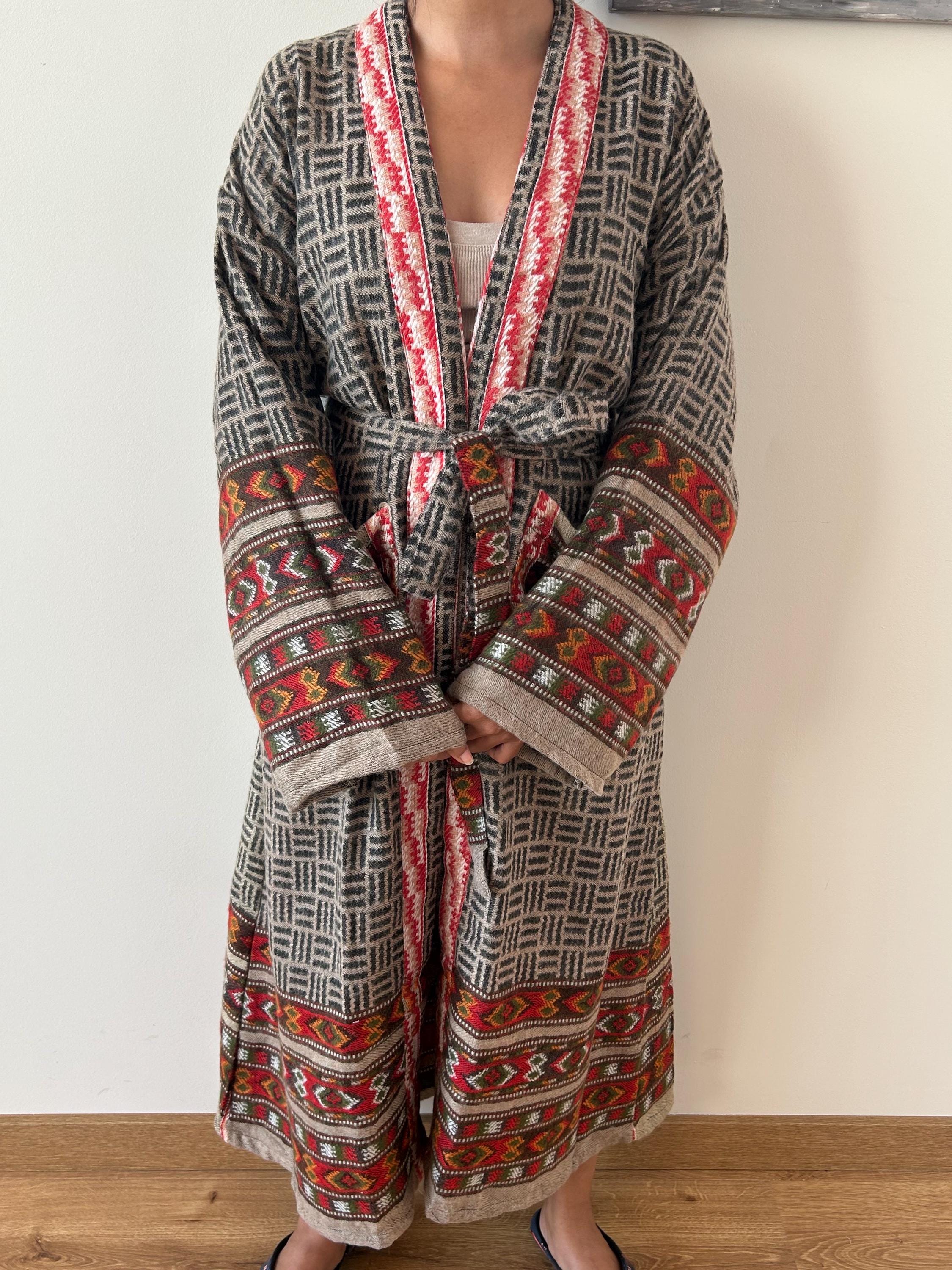 Pretty Wool Robe Yak Wool Robe,winter Robe,gifts for Her, Christmas Gift,boho Robe ...