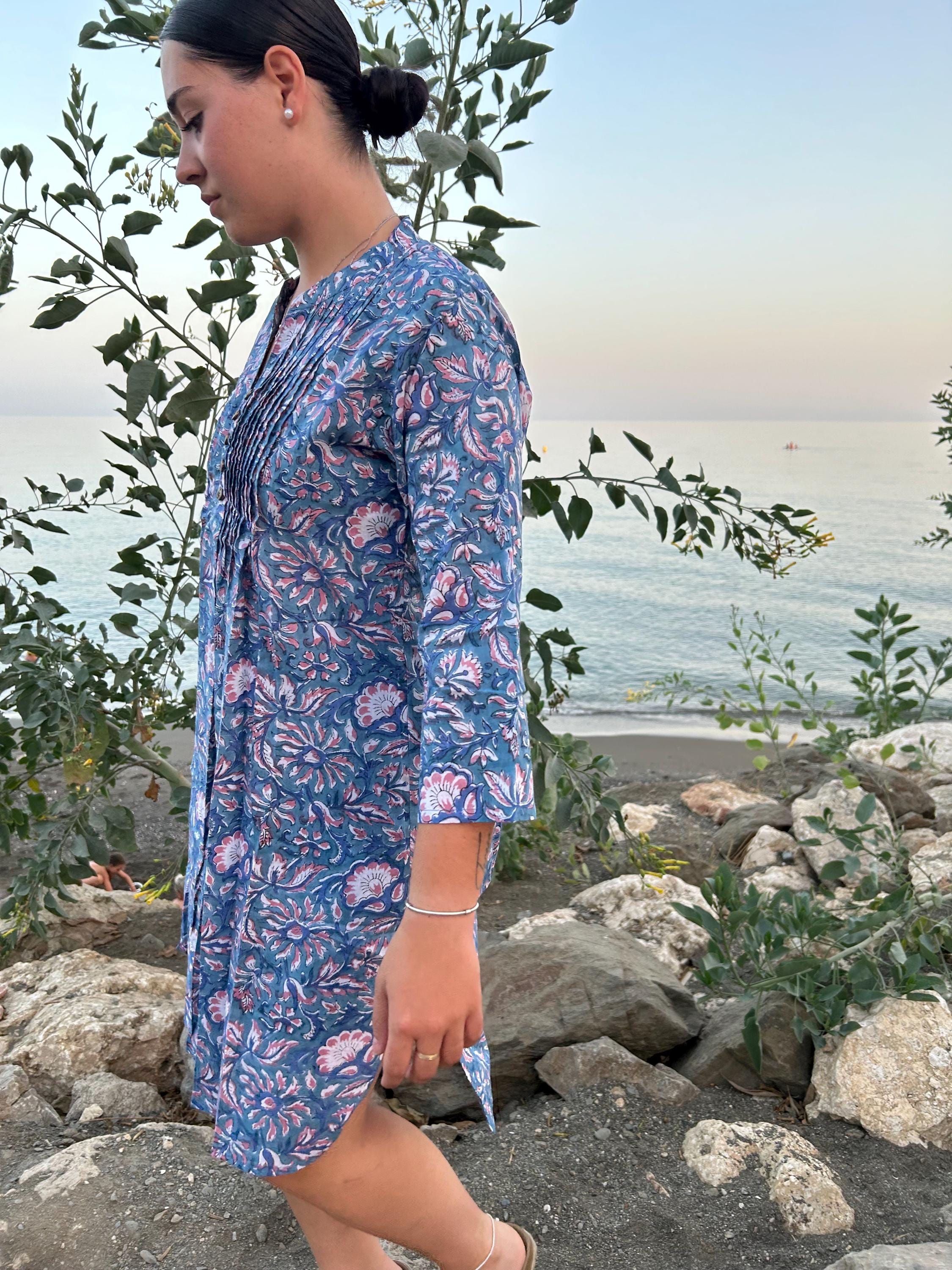 Cotton Pintuck Dress,resort Wear,summer Dress,boho Dress
