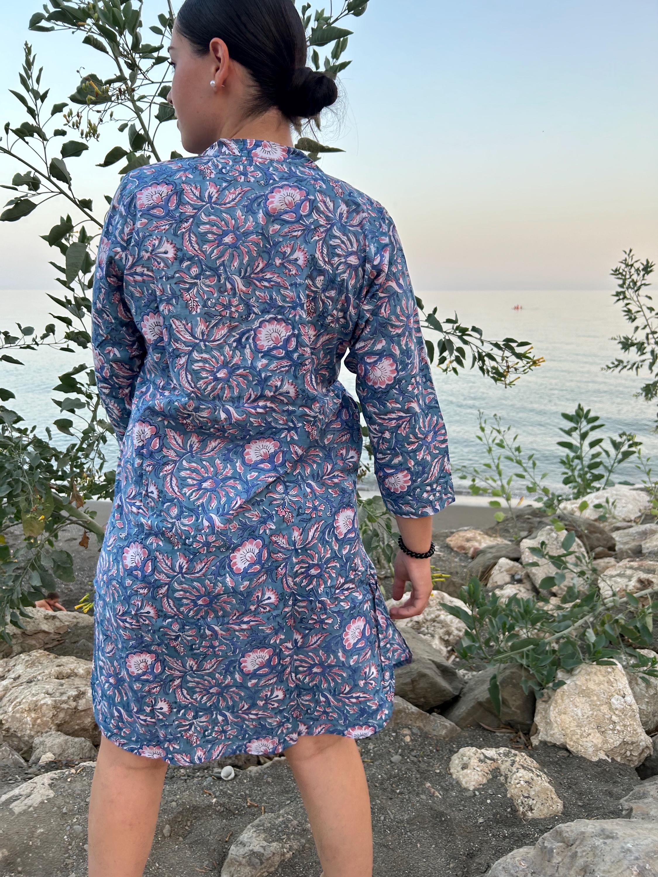 ワンピース ETMON Pintuck Slit Jersey Dress, Ash Blue Sylvia Pintuck Midi Dress | Azure Blue | Aje – Aje ROW