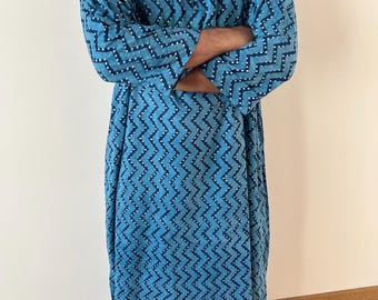 Kaftan de algodón para hombre, caftán para hombre, bata de verano para hombre, ropa de playa para hombre, cubierta de baño para hombre, bata de vestir boho, regalos para él, ropa de hombre boho
