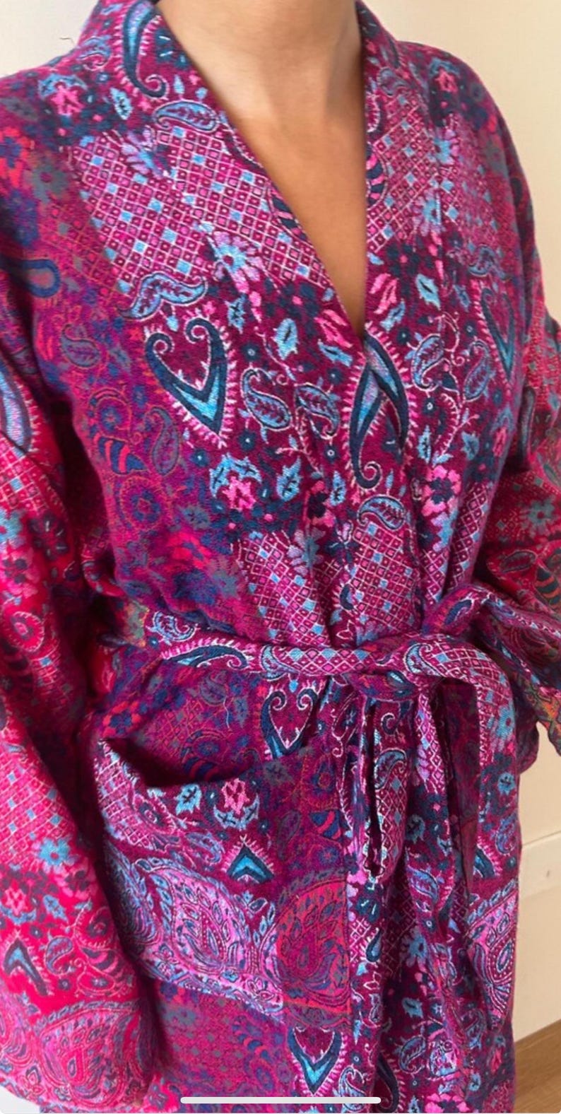 Pretty Wool Robe Yak Wool Robe,winter Robe,gifts for Her, Christmas Gift,boho Robe ...