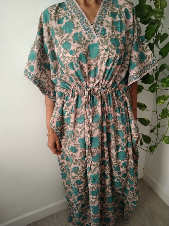 Cotton Kaftan caftan loungewear resort Wear gifts for Her plus Size Dress cotton Nightie dressing Gown beach Wear swim Cover Up Etsy Canada