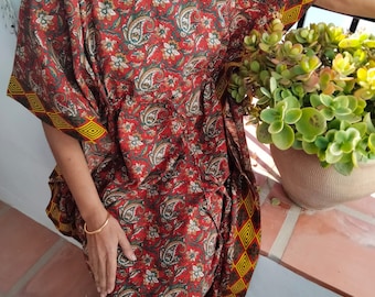 Baumwoll Kaftan,Kaftan,Geschenk für Sie,Resort Wear,Freizeitkleidung,Nachtwäsche,Baumwollkleid,Boho Kleid,Einheitsgröße Kaftan,Maxikleid