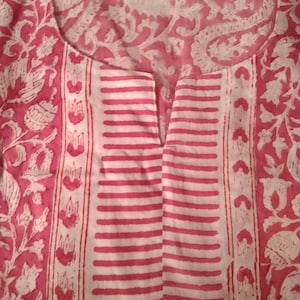 Tunique en coton, tenue de villégiature, tenue de plage, tenue de bain, tunique imprimée, cadeaux pour elle, robe d'été, tunique bohème, tunique en coton, image 9