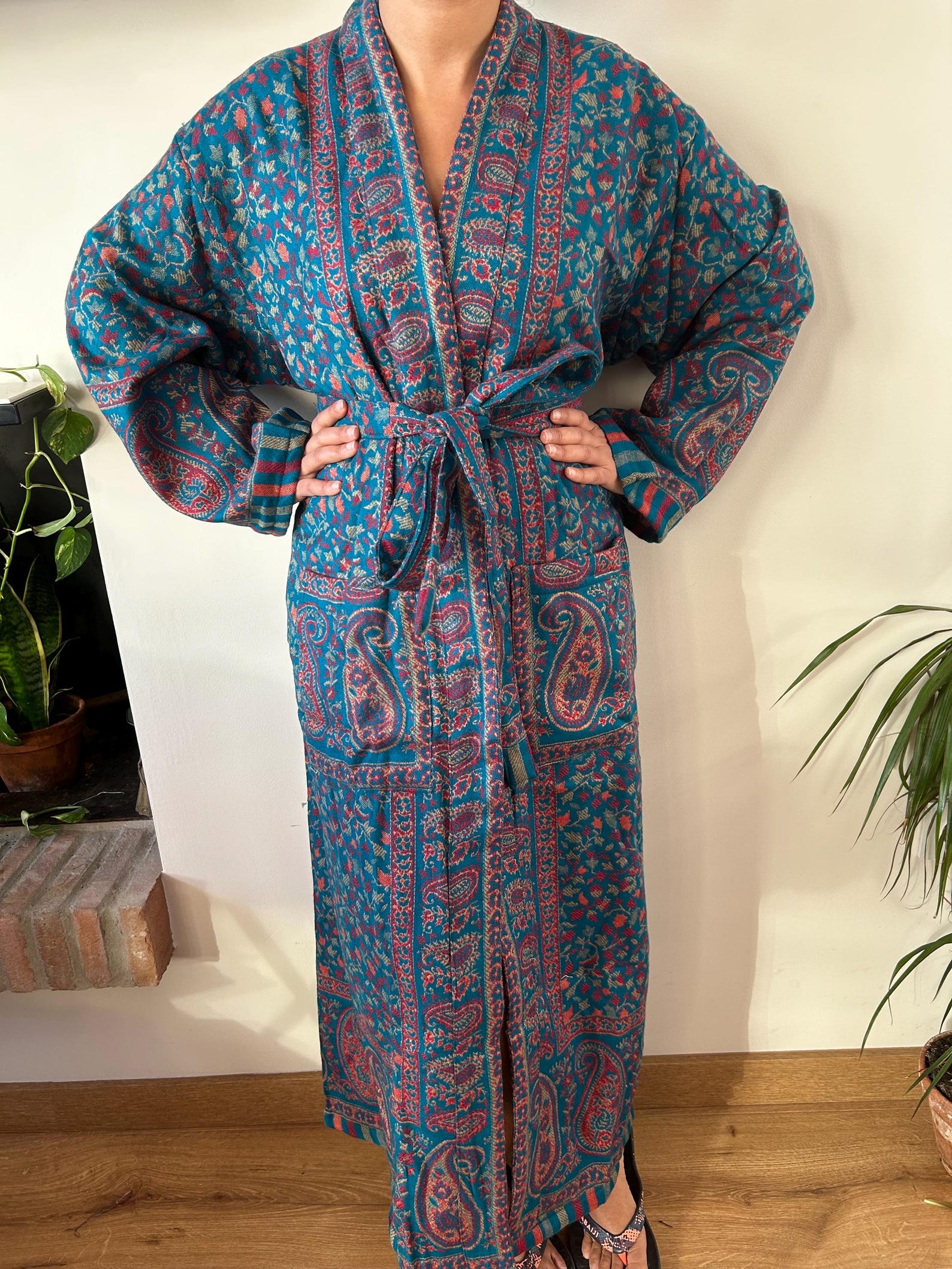 Pretty Wool Robe Yak Wool Robe,gifts for Her,winter Robe,wool Dressing Gown,loungewear ...