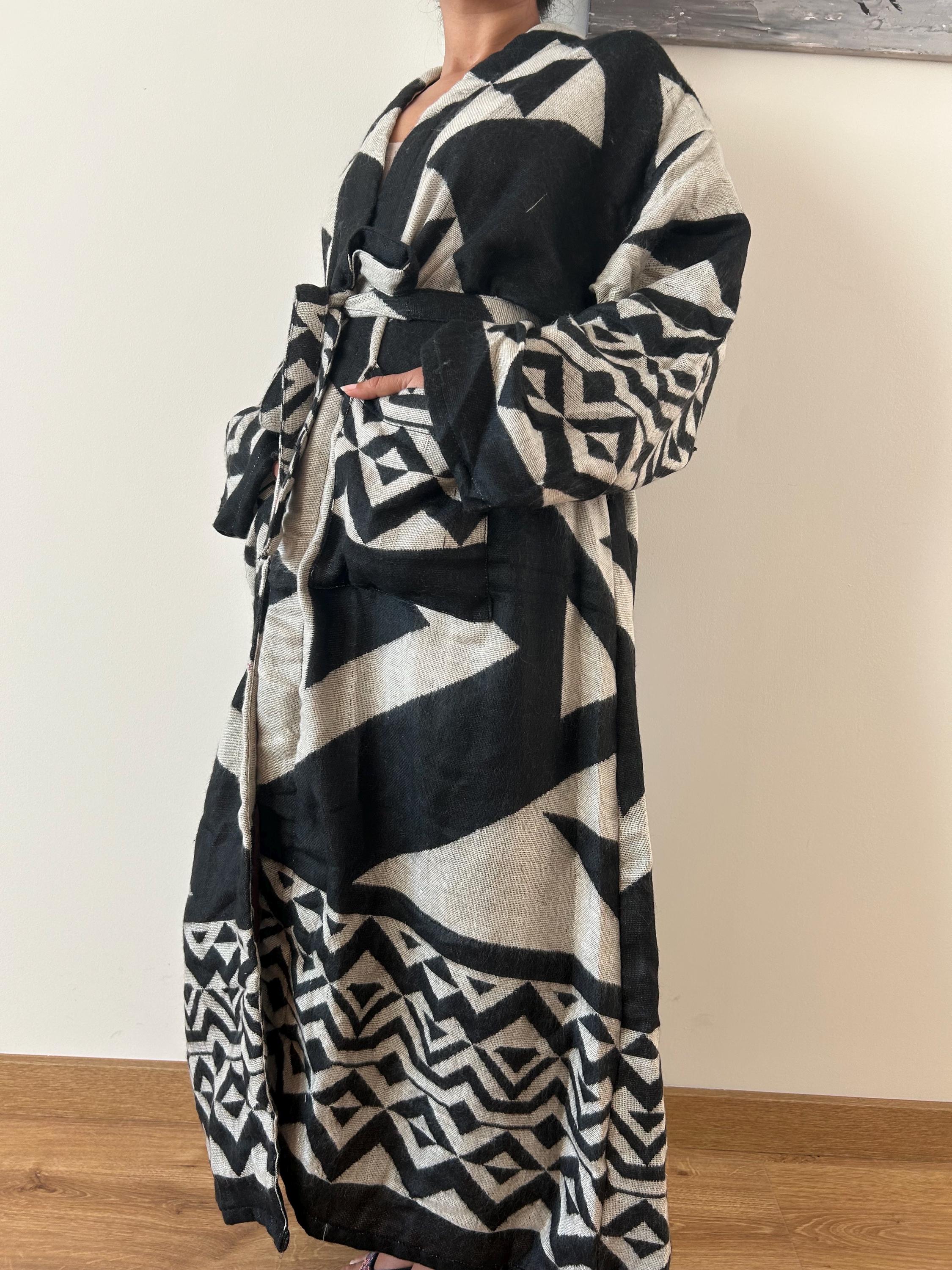 Kingly Wool Robe Unisex Yak Wool Robe,resort Wear,loungewear,winter Robe,winter Dressing ...