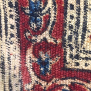 Runner rug,Handmade rug,Pasillo alfombra,alfombra algodon,home decor,Housewarming gift,Christmas gift,bohemian home,Block print rug, image 6
