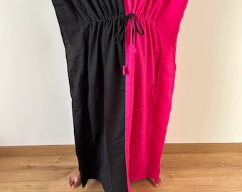 Black kaftan,Handmade kaftan,Caftan,Resort wear,plus size kaftan,Boho dress,Cotton dress,Maxi dress,Gifts for her,loungewear,Sleepwear,