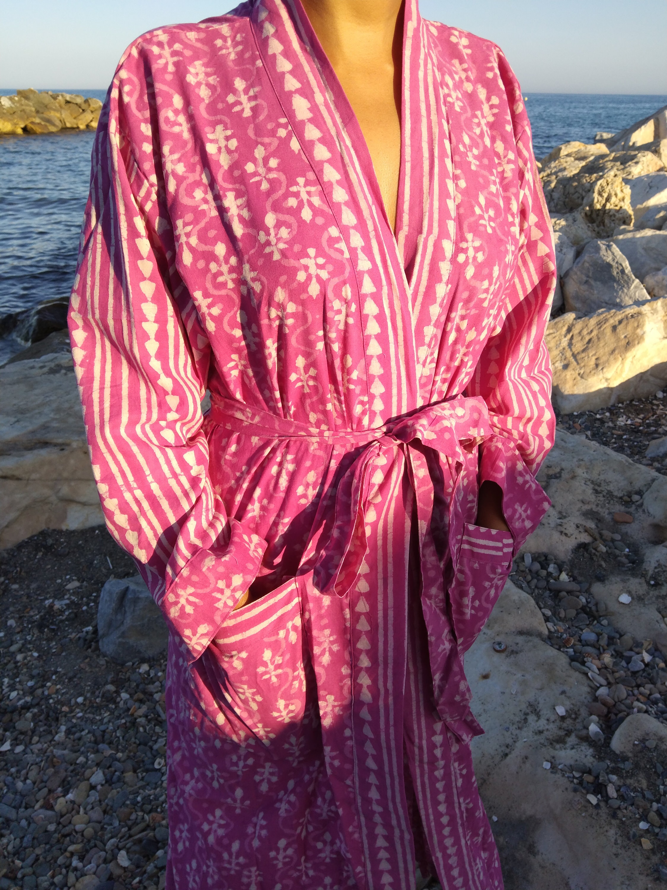 Regular Cotton Robe,cotton Kimono, Loungewear,resort Wear,gifts for Her ...