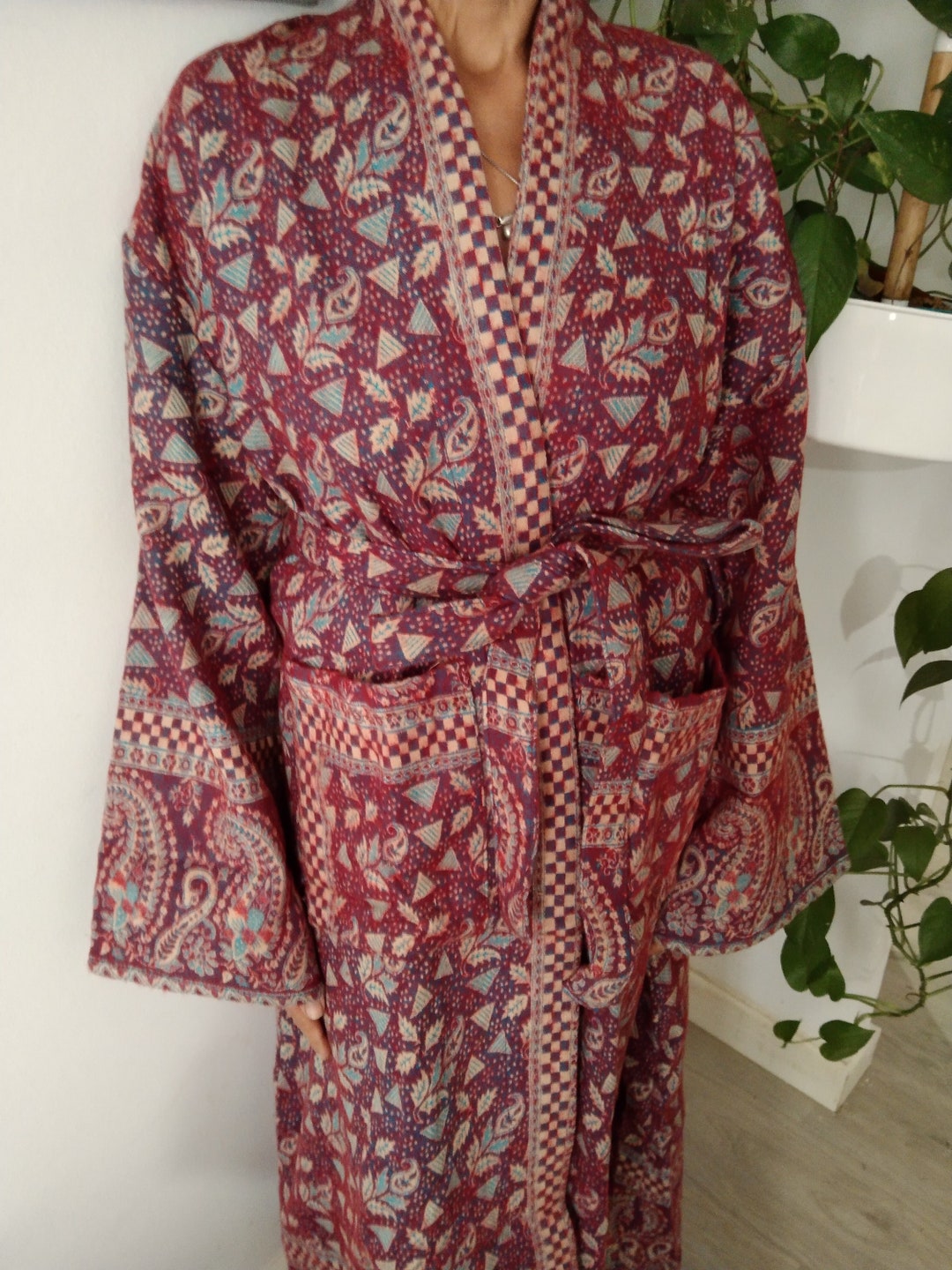 Kingly Wool Robe Yak Wool Robe,winter Robe,boho Robe,gifts for Her, Loungewear, Resort ...
