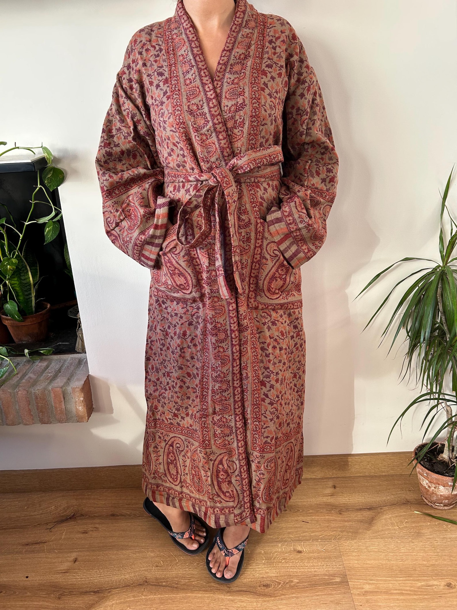 Yak Wool Robe,gifts for Her,winter Robe,wool Dressing Gown,loungewear ...