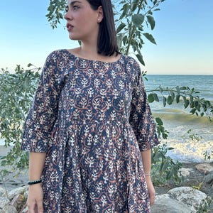 cotton tunic,cotton tunic,cotton check tunic,gifts for her,resort wear,mom postpartum gift,Mother’s Day gift,boho tunic