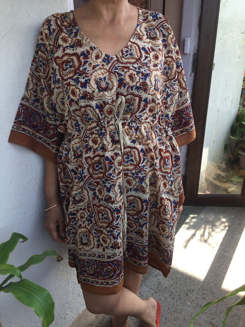 Short Kaftan,Handmade Kaftan,Resort wear,beach cover up,Swim cover up,Gifts for her,boho dress,Women/'s tunic,Cotton sleepwear,loungewear
