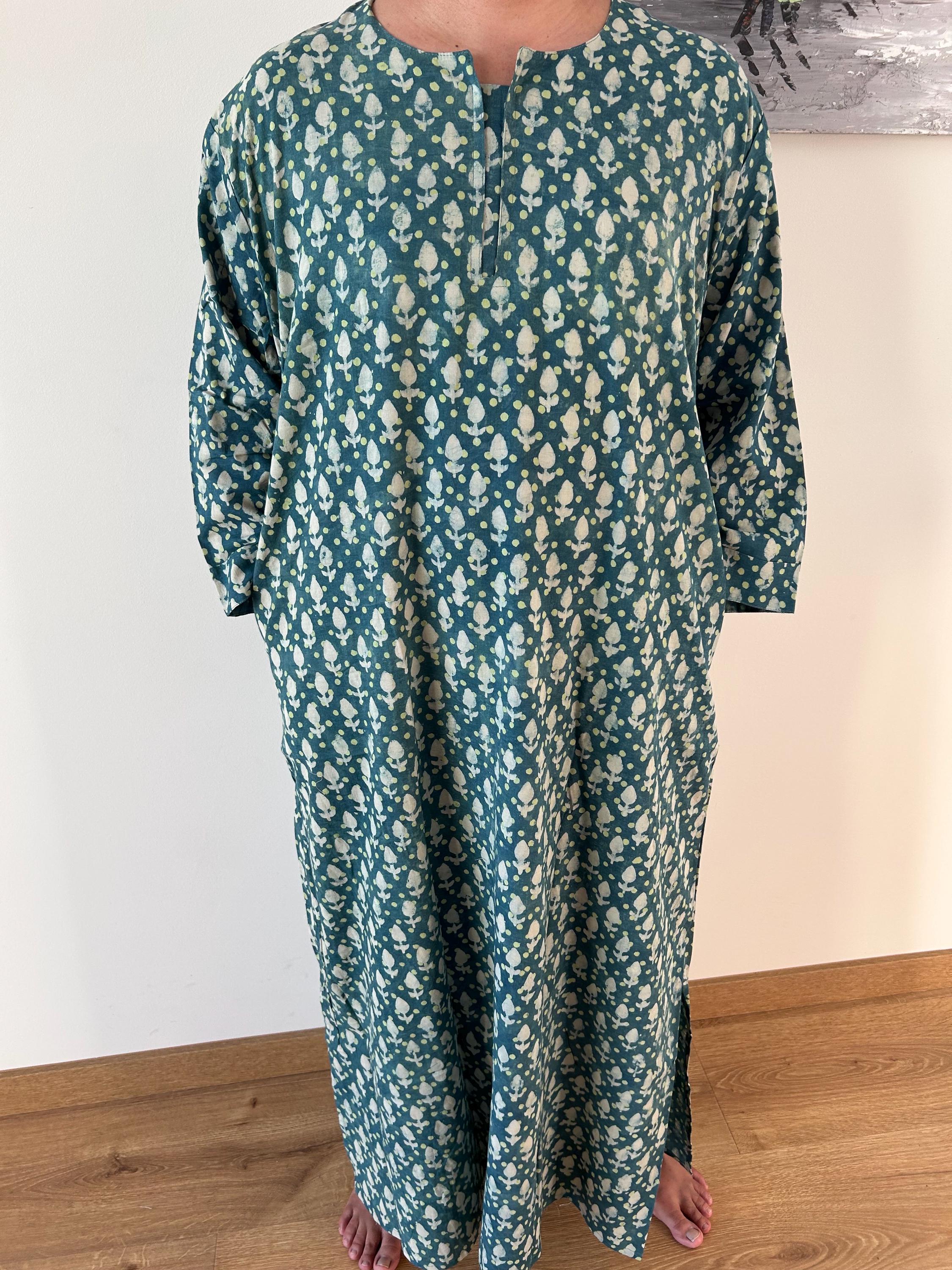 Men's cotton kaftan,caftan,resort wear,lounge wear,dressing robe,beachwear,cotton robe,men's abaya,father's Day gift, Christmas gift,boho