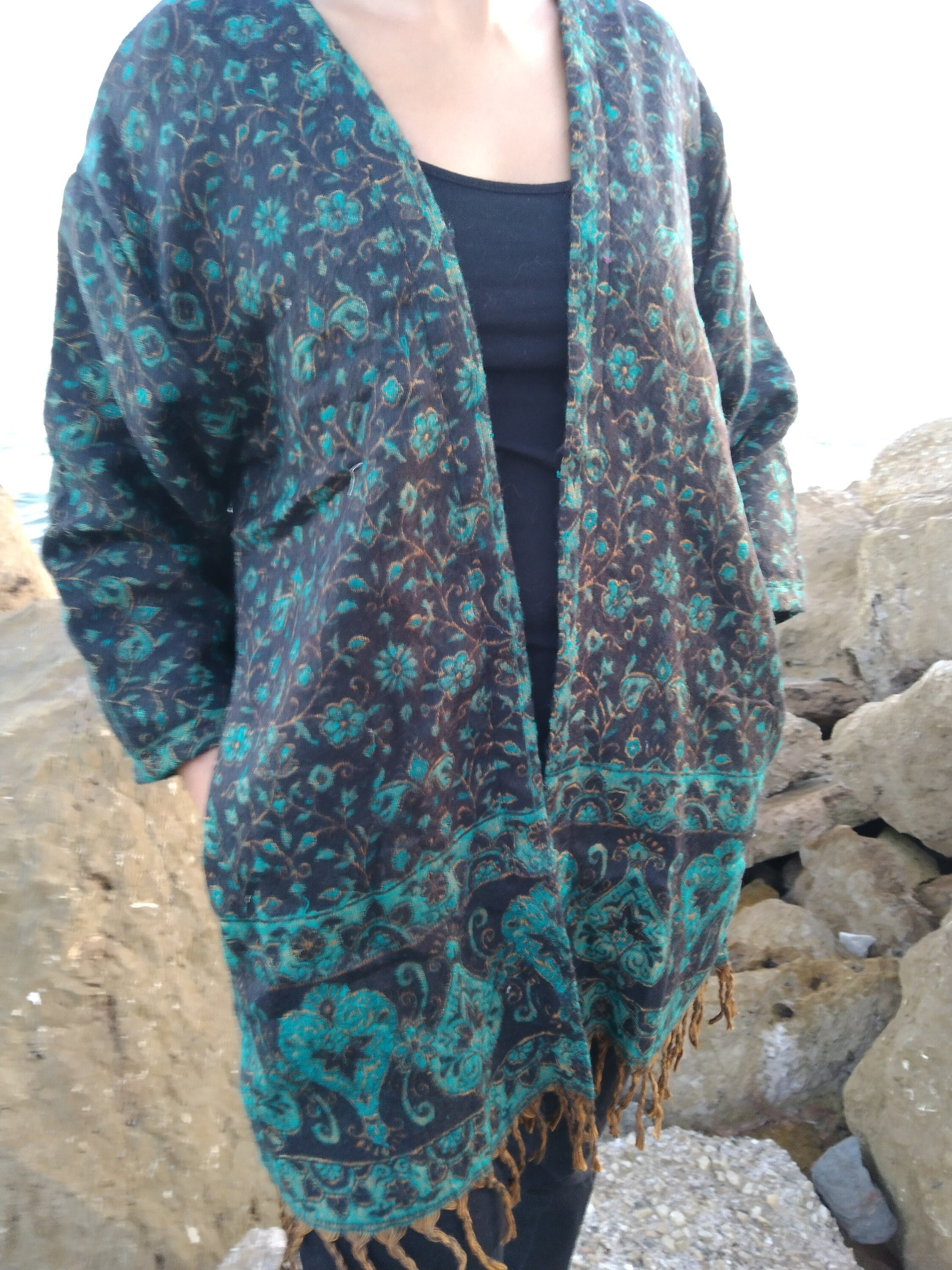 25AW SEEALL NORA CARDIGAN BLACK YAK WOOL NORA CARDIGAN -BLACK