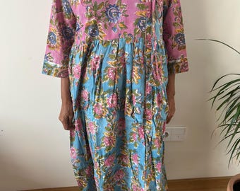 Mediterranean Cotton dress,summer boho dress,gifts for her,resort wear,mom postpartum gift,mother's day gift, maternity dress,boho dress