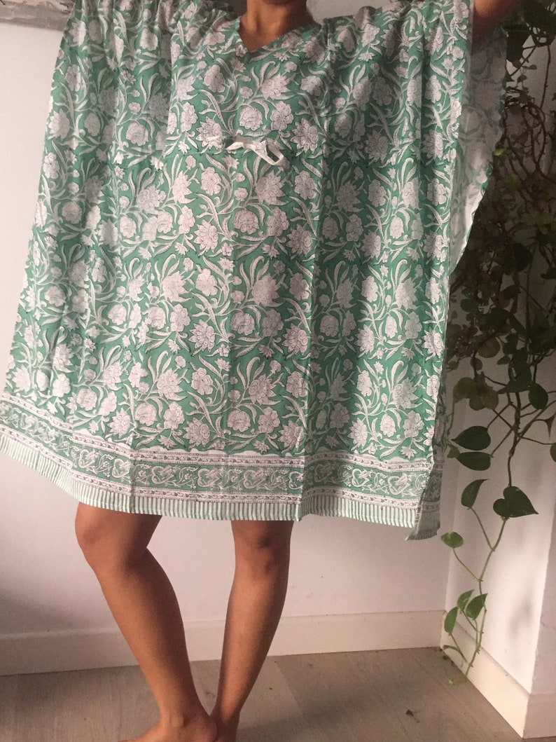 Plus size kaftan Block print kaftan,Cotton kaftan,Gift for her,Resort wear,Loungewear,plus size dress,One size dress,Swim cover up,Beachwear