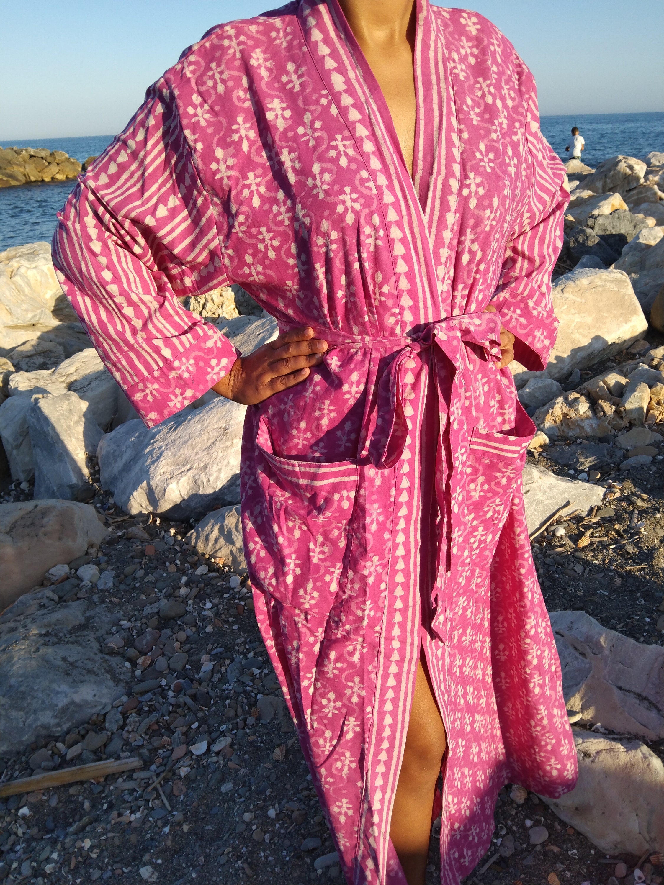 Regular Cotton Robe,cotton Kimono, Loungewear,resort Wear,gifts for Her ...