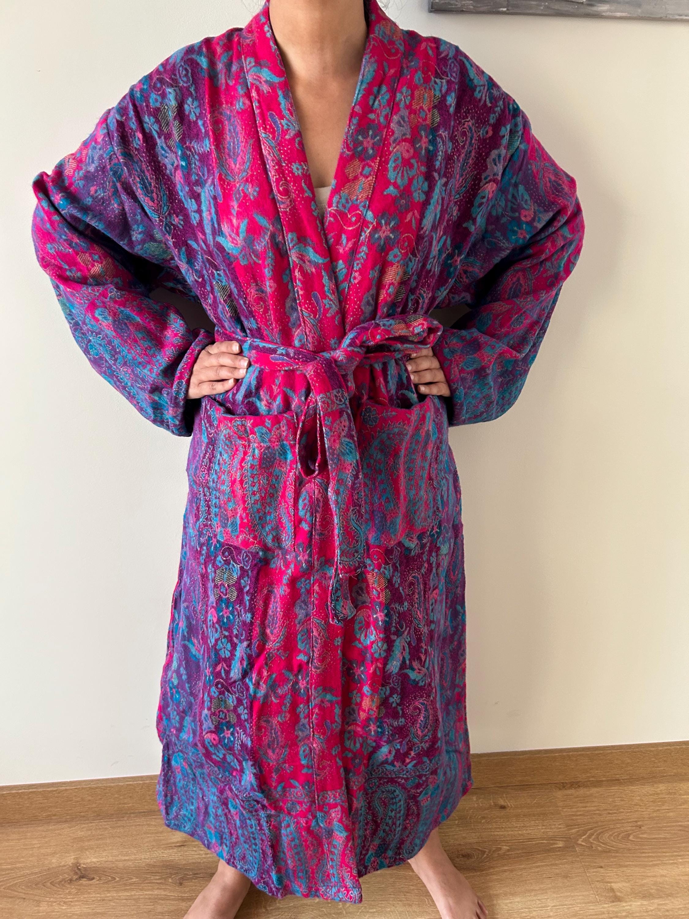Pretty Wool Robe Yak Wool Robe,winter Robe,gifts for Her, Christmas Gift,boho Robe ...
