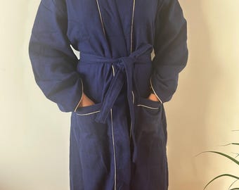 Peignoir en laine de yak, peignoir uni en laine de yak, vêtement d'intérieur d'hiver, kimono bohème