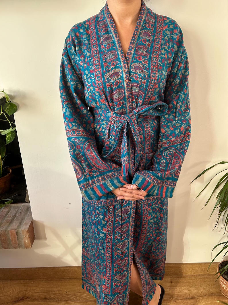 Kingly Wool Robe Yak Wool Robe,gifts for Her,winter Robe,wool Dressing Gown,loungewear ...