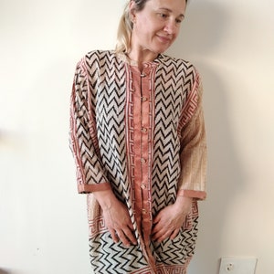 Blockprint tunic,gifts for her,mother&#39;s day gift,resort wear,mom Postpartum gift,summer tunic,boho tunic,gifts for her,resort wear