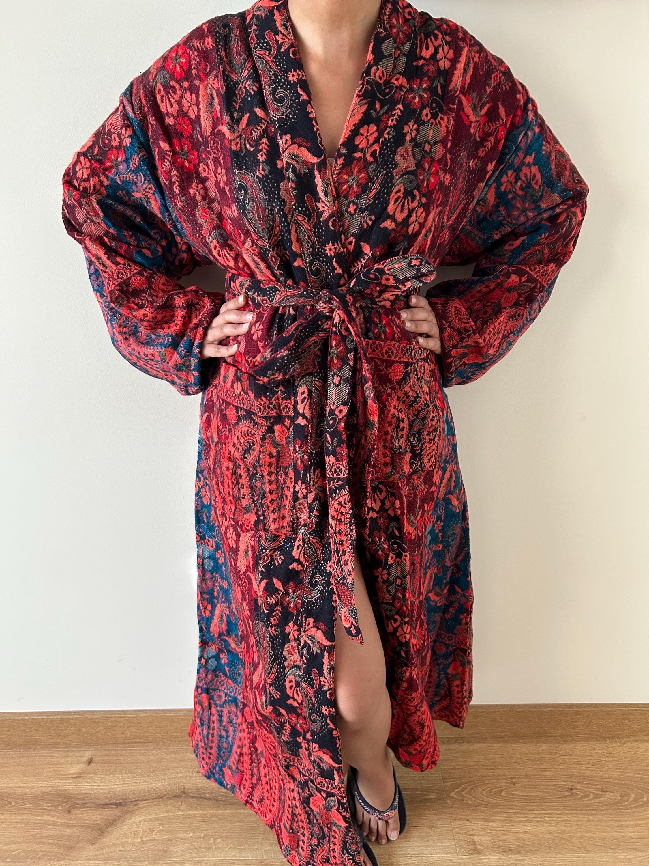 Pretty Wool Robe Yak Wool Robe,winter Robe,gifts for Her, Christmas Gift,boho Robe ...