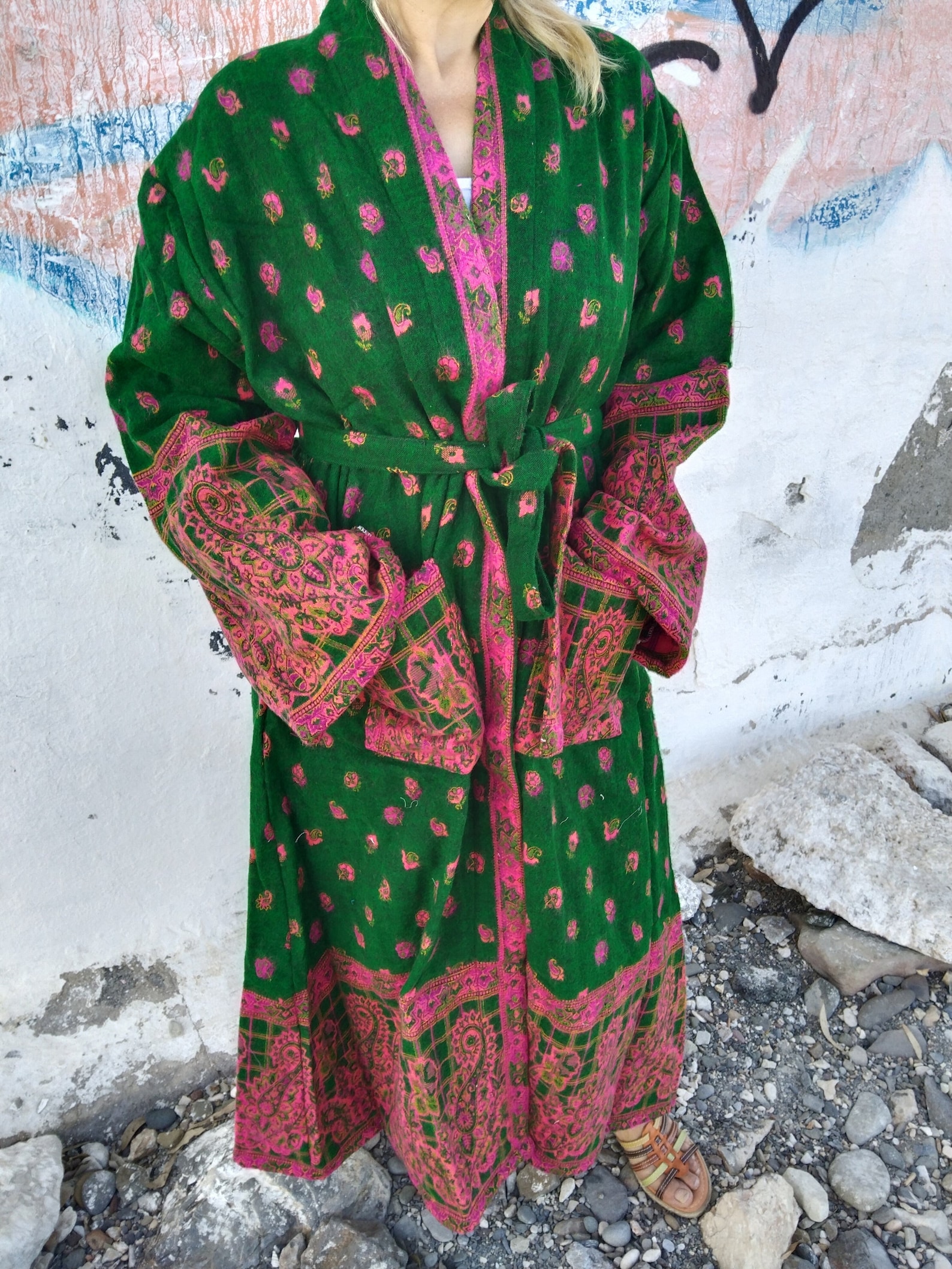 Kingly Wool Robe Yak Wool Robe,gifts for Her,wool Robe,wool Kimono,wool Loungewear ...