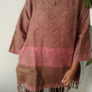Winter tunic,Wool kurti,gifts for her, Christmas gift,resort wear,boho wool kurti,winter kurti