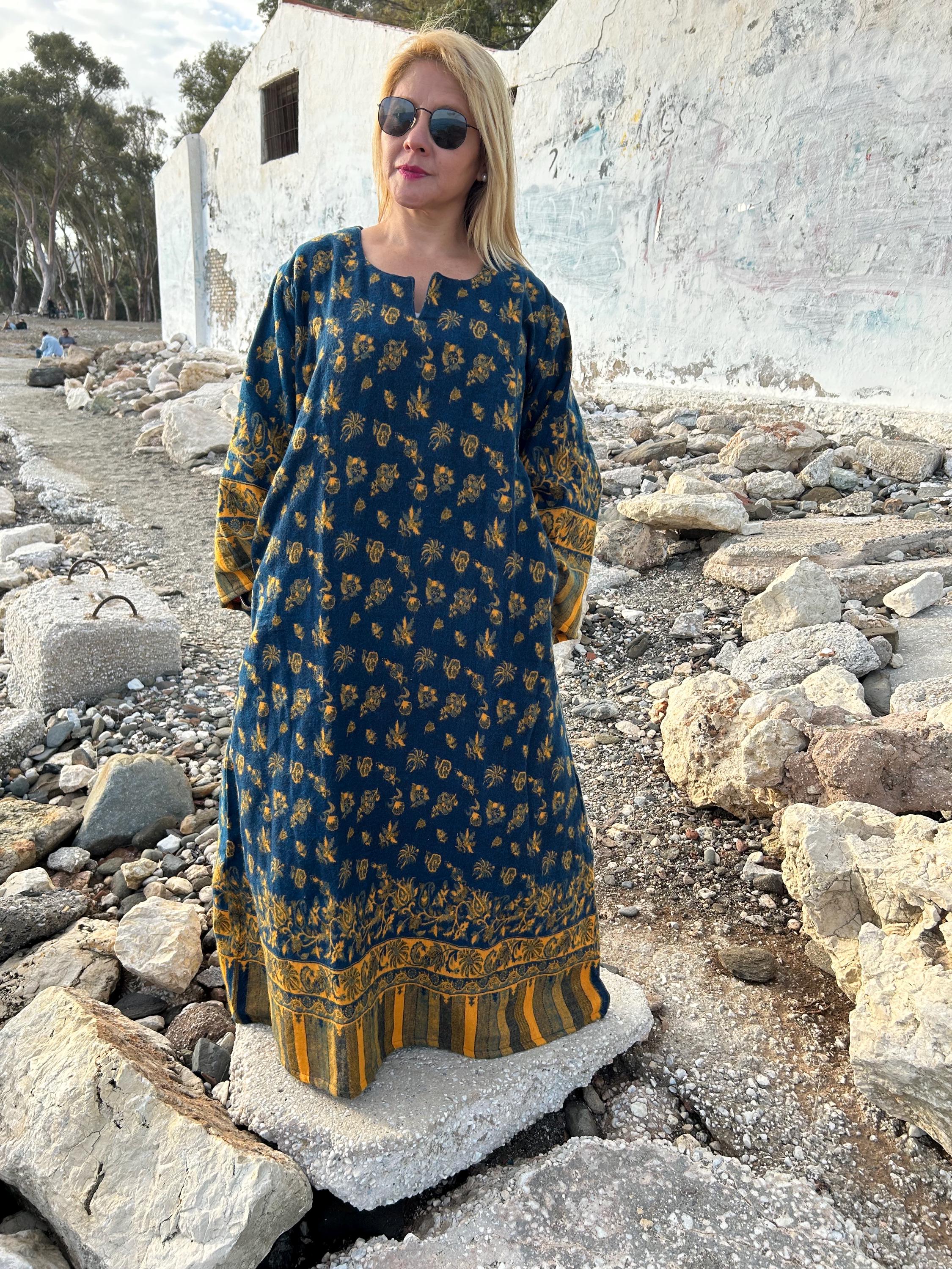 Yak Wool Kaftan,winter Wool Kaftan,boho Wool Dress,gifts for Her