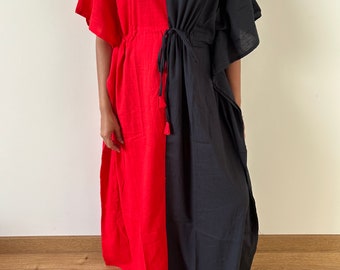 Black kaftan,Handmade kaftan,Caftan,Resort wear,plus size kaftan,Boho dress,Cotton dress,Maxi dress,Gifts for her,loungewear,Sleepwear,