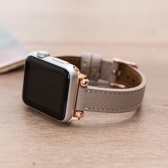 Kerel beoefenaar Beperken Beige Thin Apple Watch Band Vrouw Apple Watch Strap 38mm 40mm | Etsy