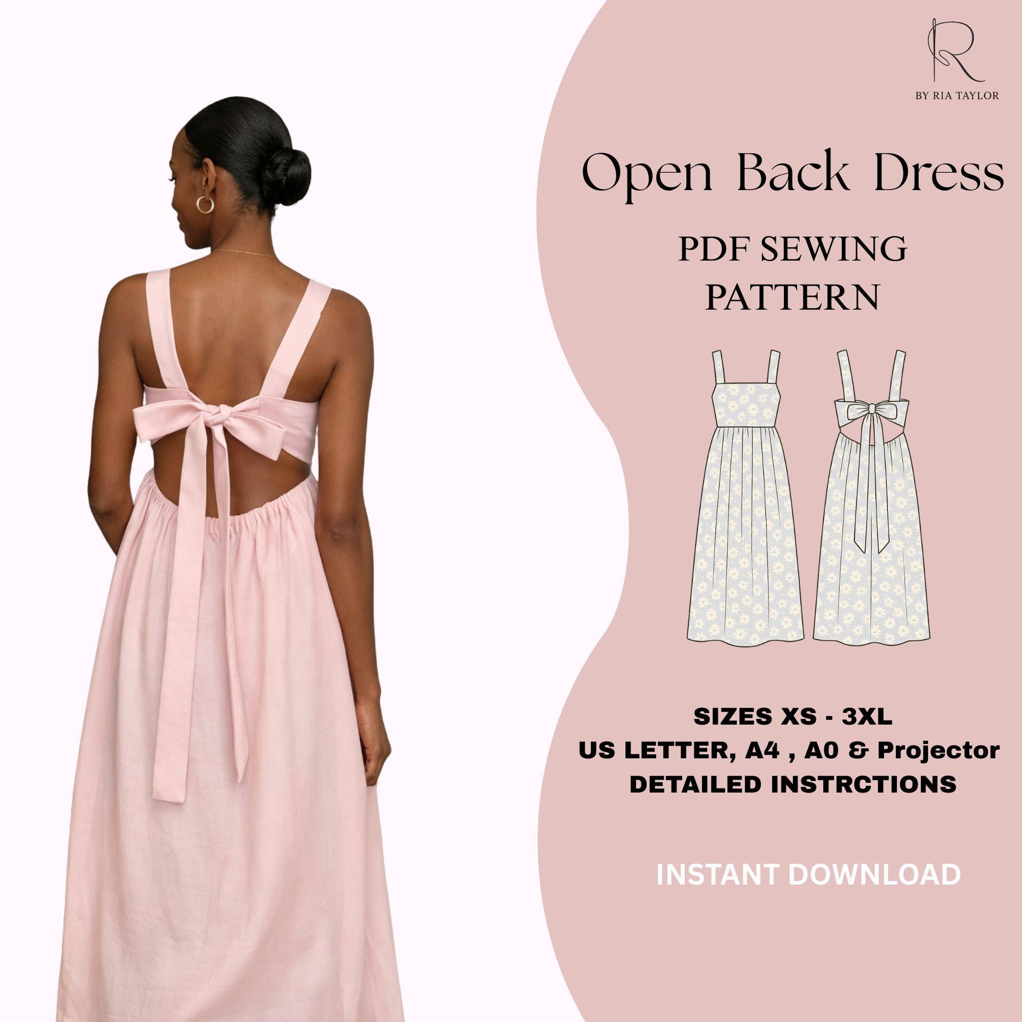 strapless open back dress Open Back Slip Dress (Available in 5 colors) – AVAL THEBRAND LLC main image 0