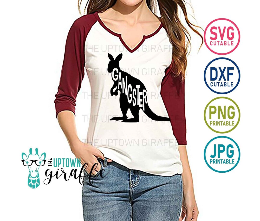 Gangster Kangaroo SVG Gangster Kangaroo Jpg Gangster Tshirt Etsy