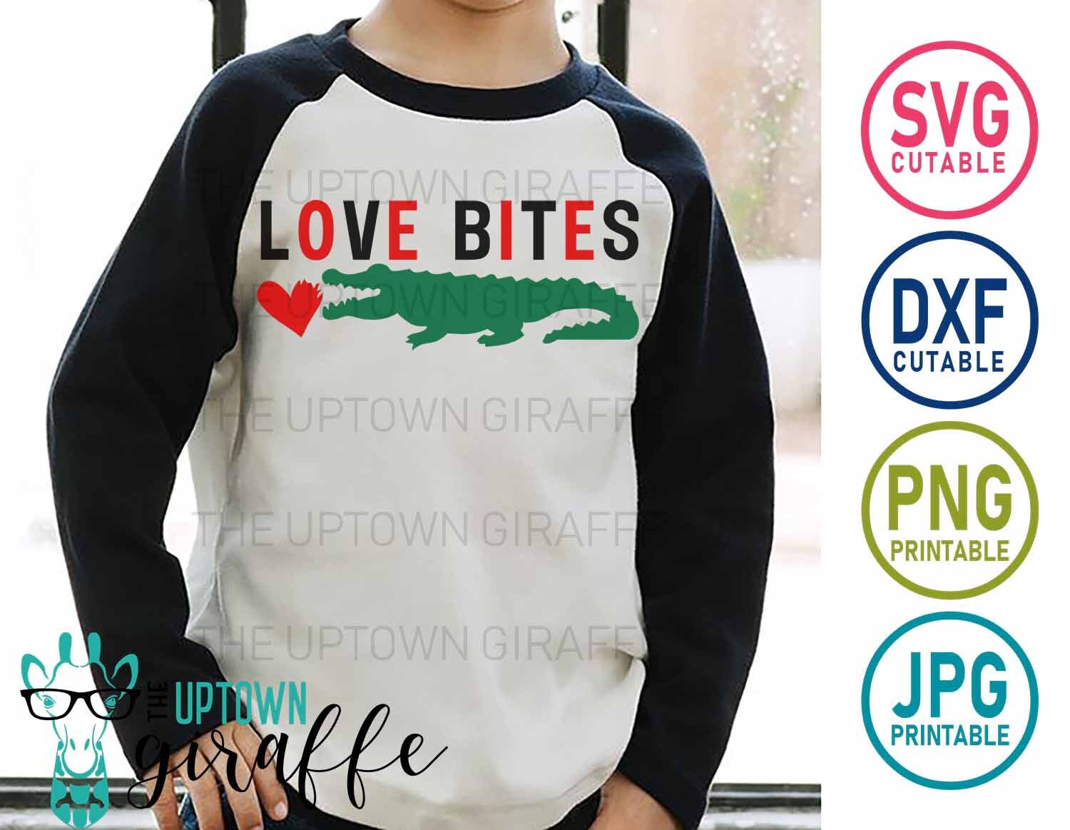 Download Love Bites Valentine Svgvalentines Day Alligator Digital Etsy
