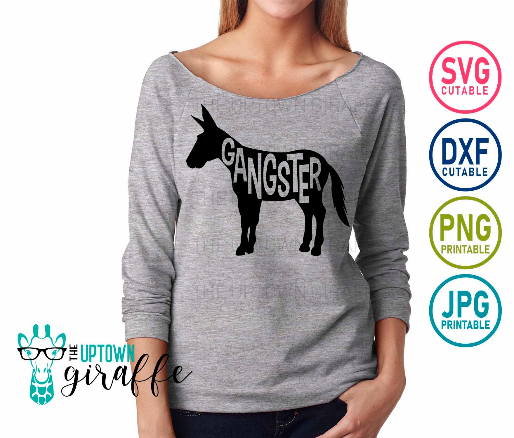 Gangster Donkey SVG Gangster SVG Donkey SVG Donkey Png | Etsy