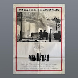 Ortiginal Movie Poster Manhattan - Woody Allen - 1979 - 100x140 CM