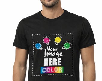 100% Cotton Custom T-Shirt - Assorted Colors - DTF Print