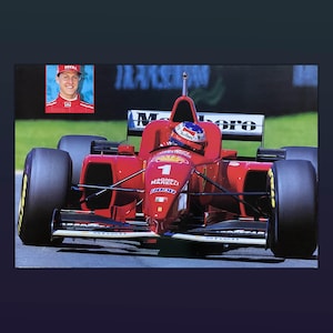 Poster Vintage Michael Schumacher - Ferrari  Formula 1  - 2001 68X99 CM