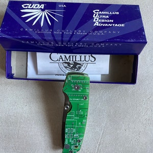 Vintage Collectible Knife Camillus Unitet State CUDA Cyber CY1 Circuit Board