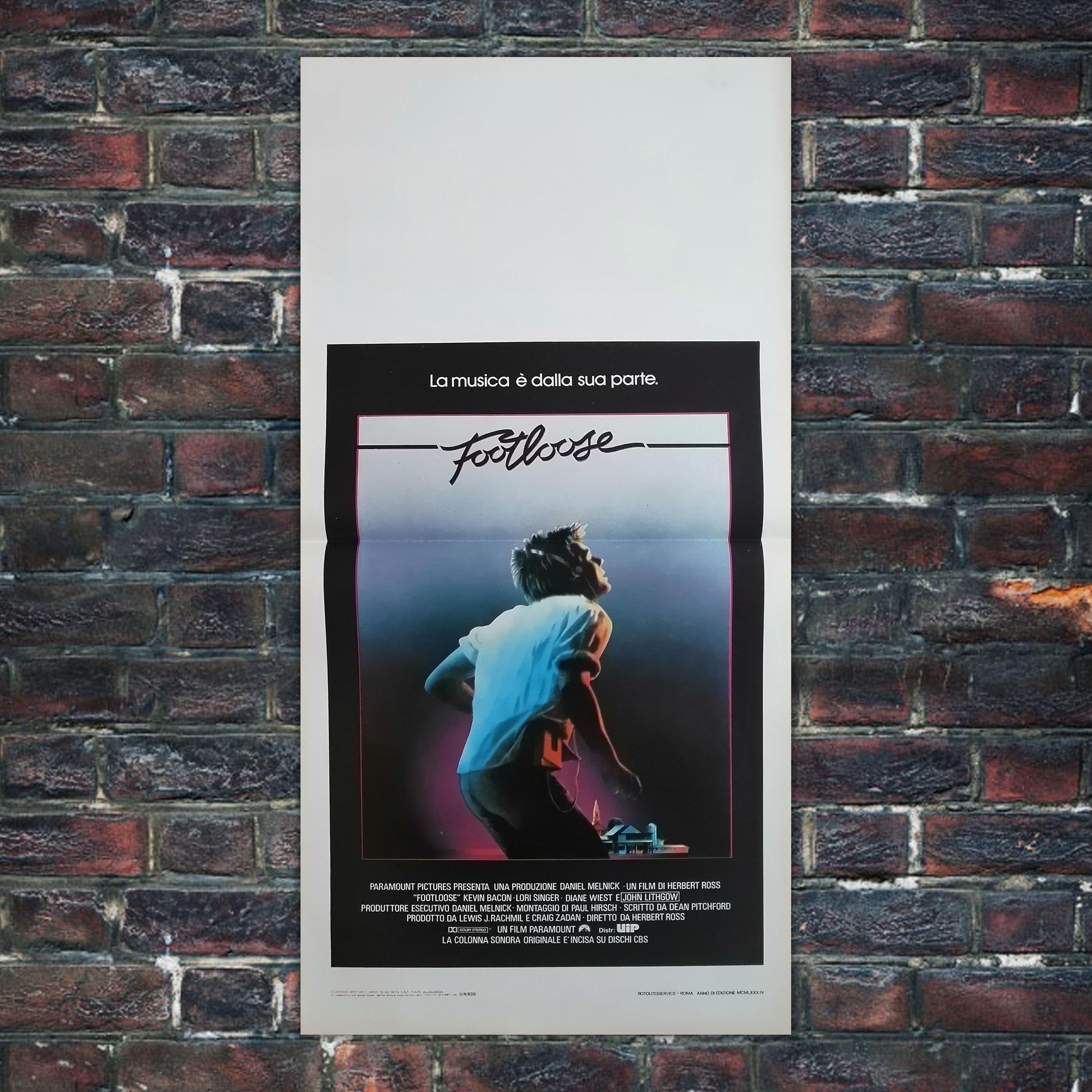 オリジナル『フットルース』ポスター ケビン・ベーコン - 1984 - Etsy 日本