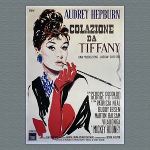 Film Poster Stampa Colazione Da Tiffany - Audrey Hepburn - 70X100 CM